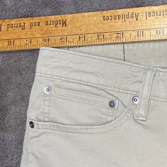 Levi's 511 Red Tab Black Patch Size 32 X 28 (34X30) Khaki Stretch Slim Fit Jeans - Picture 7 of 10